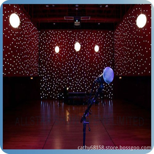 china wholesale led dark blue curtains for concernt/party